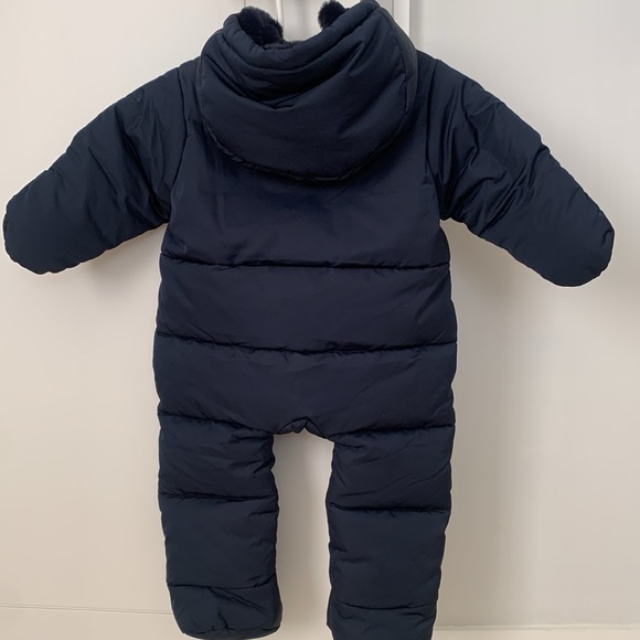 Jacadi Baby Boy Navy Blue One Piece Snowsuit 12M - Picture 10 of 13